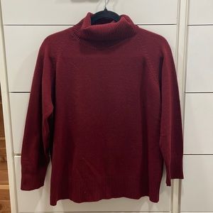 100% Cashmere apostrophe Large Burgundy Women’s sweater